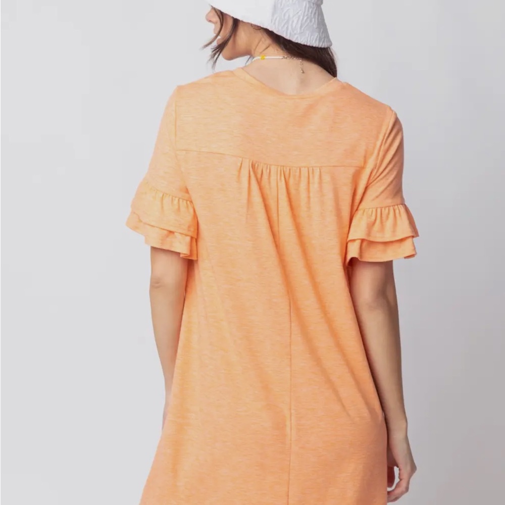 MANGO Ruffle Sleeve Dress - Picture 6 of 8